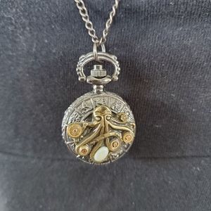 Clock locket pendant